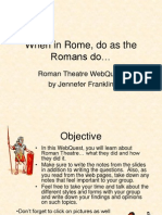 Roman Theatre Webquest - Use For Students