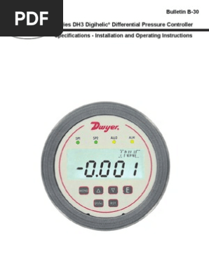 Dwyer Controlador Transmisor De Presion Serie Dh3 Dh3 Iom Pdf Pascal Unit Electrical Connector