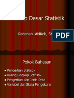 Konsep Dasar Statistik Umum