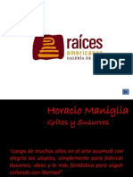 Catálogo Virtual - Horacio Maniglia Gritos y Susurros