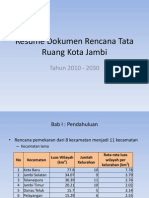 Resume Dokumen Rencana Tata Ruang Kota Jambi, Bab I-VIII (Recovered)