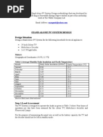 PV System Design-Stand Alone Ac System