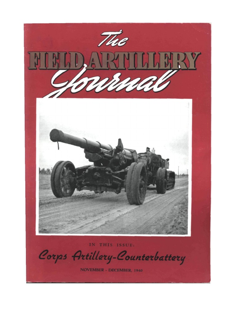 Field Artillery Journal Nov 1940 Regiment Battalion