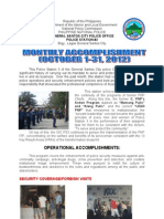 OCTOBER 2012 - PCR Accomplishment Report