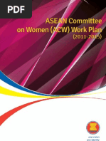 Download  ASEAN Committee on Women ACW Work Plan 2011-2015  by ASEAN SN111760329 doc pdf