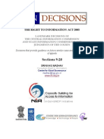 RTI Landmark Decisions Guide Public Interest Disclosures