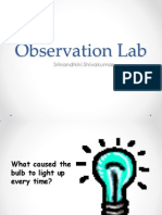 Observation Lab: Srinandhini Shivakumar