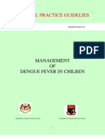 Management of - Dengue Fever in Children