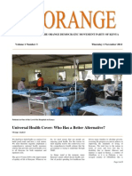 The Orange Newsletter Volume 1 Number 3. 1 November 2012