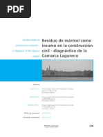 residuo de mármol como insumo en la construcción civil