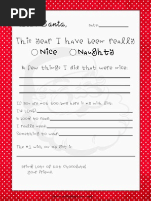 PDP Christmas Letter to Santa