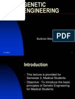 Lecture 11A Modul Biologi Molekular, Genetic Engineering, FKUI Semester II (MARKED!!) 2009