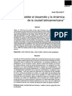 Borsdorf Como Modelar El Desarrollo y Dinamica de La Ciudad Latinoamericana