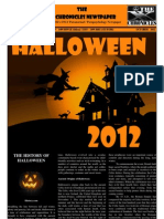 The 'X' Chronicles Newspaper - Halloween / October 2012 Edition