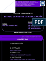 Estado Costos Fabricacion