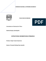 ESTRUCTURAS SEDIMENTARIAS PRIMARIAS Díaz Jaramillo Fernando Rodrigo