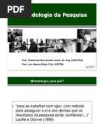 Metodologia Da Pesquisa Aula 01
