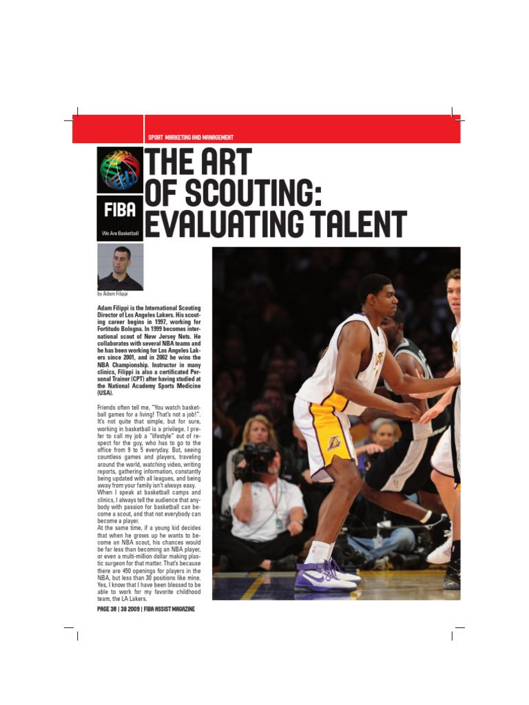 The Art of Basketball Scouting Explained | PDF | National Basketball ...