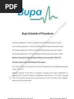 Bupa Codes