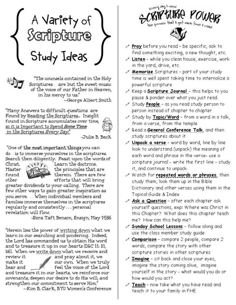 2 Timothy 3:16 Scripture Study Guide | PDF | Language Arts & Discipline ...