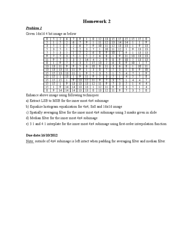 Dip HW2 | PDF | Computers