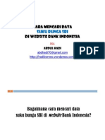 Cara Mencari Data Suku Bunga Sbi Di Website Bank Indonesia