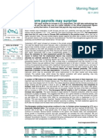 Non-Farm Payrolls May Surprise: Morning Report