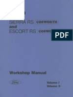 Ford Manuale D'Officina - Escort RS Cosworth, Sierra RS Cosworth