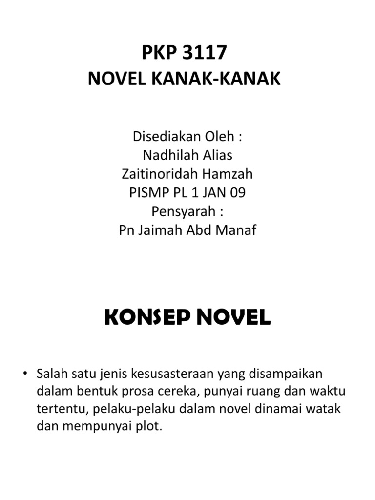 Novel Kanak Kanak Pdf