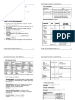 JAVA Programming Guide - Quick Reference