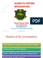 Stand Alone PV Sys Config