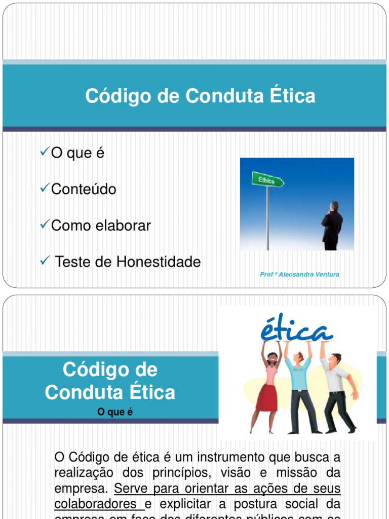 Código de Conduta Ética da Uniasselvi | PDF | Gestão de recursos ...