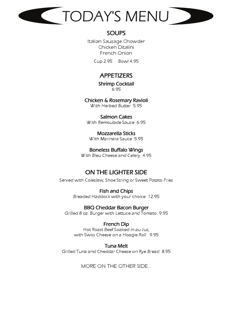 1st Friday Special Menu - 110212 | PDF | Cooking, Food & Wine