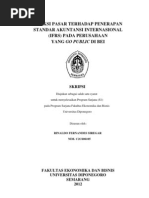 Download Reaksi Pasar Thdp Penerapan IFRS Pd Perusahaan Go Publik Di BEI by Agus Mulyadi SN111917327 doc pdf