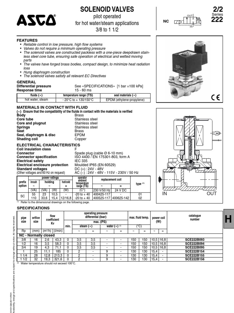 Asco Valve PDF Valve Electrical Connector