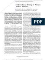 A Formal Study of Trust-Based Routing in Wireless Ad Hoc Networks