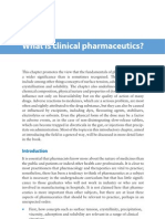 What Is Clinical Pharmaceutics?: Sample Chapter From An Introduction To Clinical Pharmaceutics
