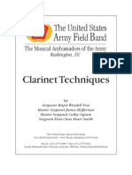 Army Band Clarinet Techniques