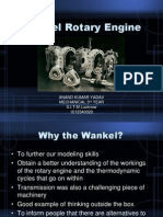 Wankel Rotary Engine: Anand Kumar Yadav Mechanical 3 Year S.I.T.M Lucknow 1012340020
