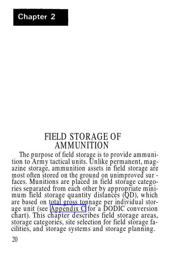 Field Storage of Ammunition | PDF | Science & Mathematics | Technology ...