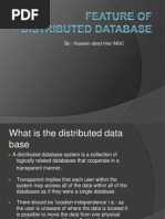 Feature of Distributed Database