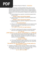 Circular Motion Practice Problems Solutions