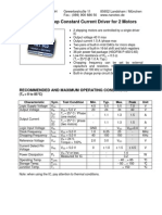 IMT 902 Microstep Constant Current Driver For 2 Motors: Recommended and Maximum Operating Conditions