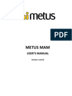 Metus MAM 3.6.08 Users Manual