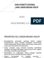 Landasan Konstitusional Dan Dinamika Legislasi Tentang Pengelolaan Lingkungan