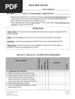 Social Skills Checkilist