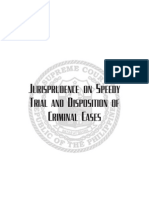 Philippines Pamphlet Jurisprudence Speedy Trial Disposition of Criminal Cases 2009