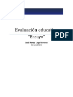 Evaluación educativa-ENSAYO