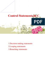 Control Statements in C