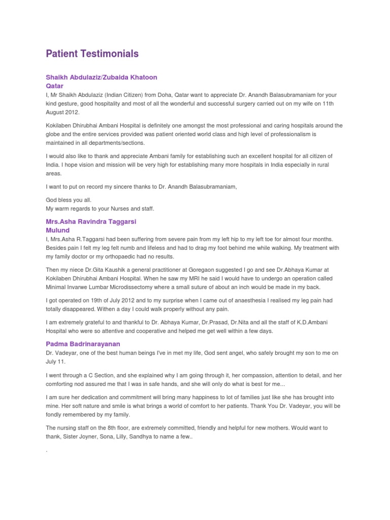 Patient Feedback - Review | PDF | Neurology | Migraine